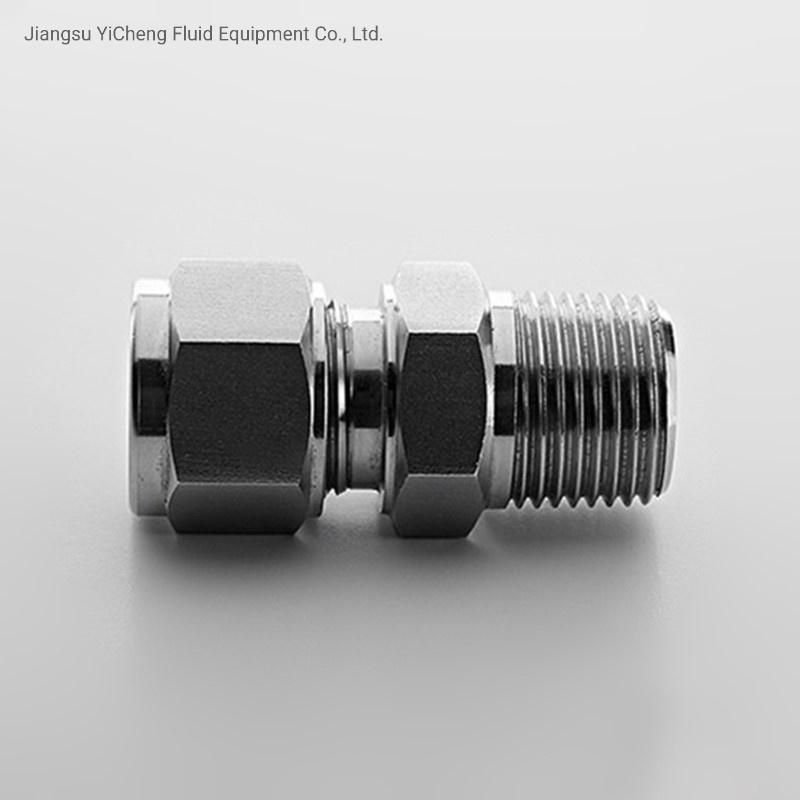 14 Od NPT Straight Male Connector Stainless Steel Hydraulic Tube Fittings