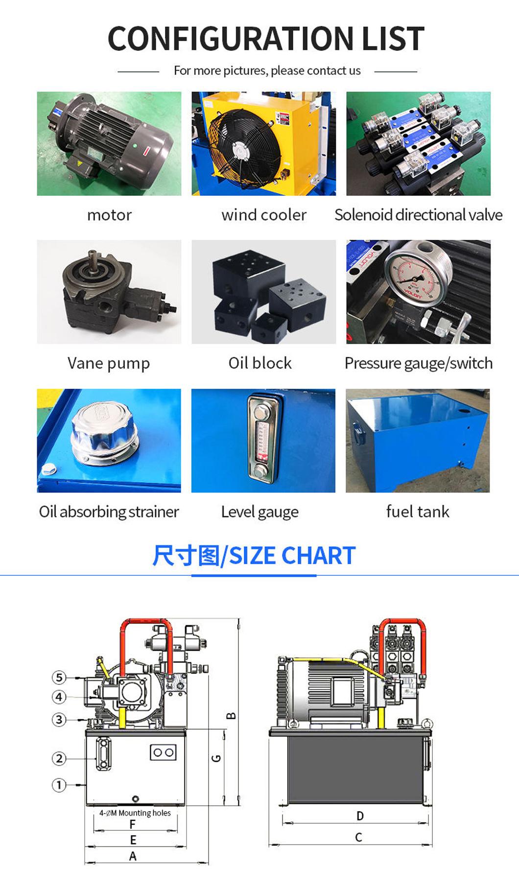 Shanghai Manufacturer Stock Hydraulic Station Custom Hydraulic Power Packs