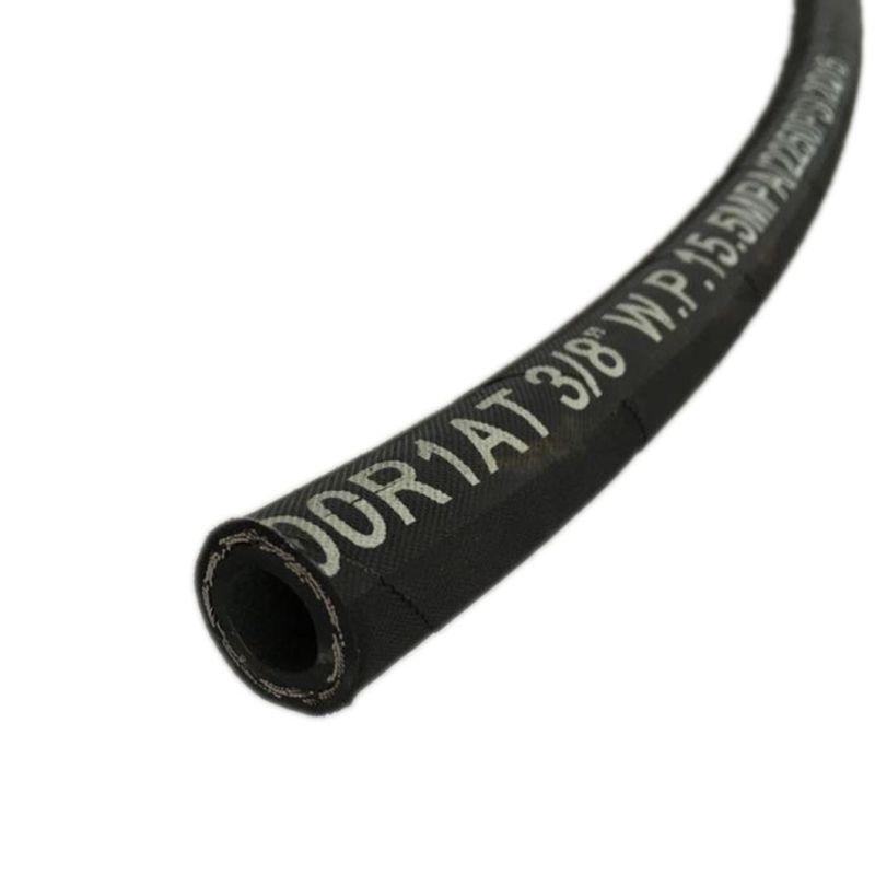 High Pressure Flexible Black Hydraulic Rubber Hose