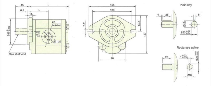 High Pressure Hydraulic Gear Pump Hydraulic Power Unit Cbfka-E450-Alhl