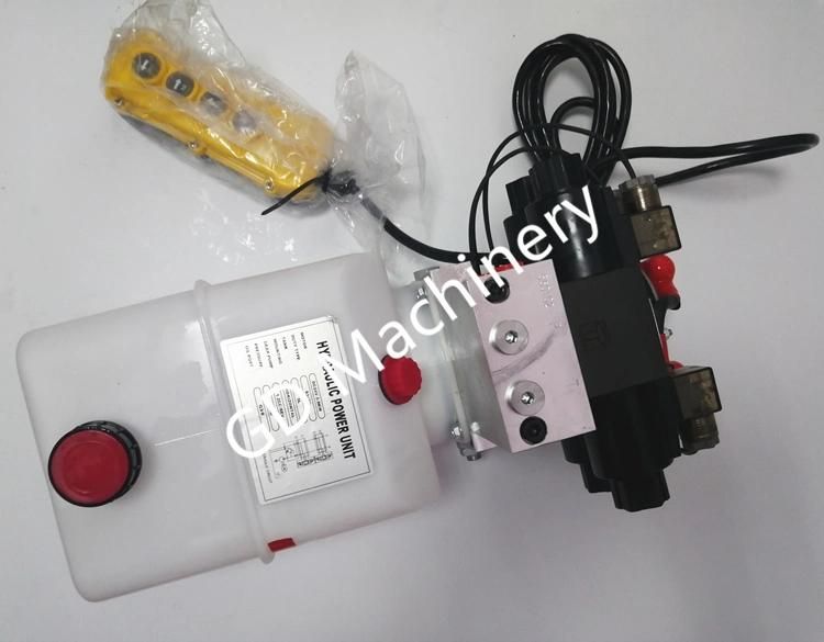 Hydraulic Power Pack Plastic Tank with Cable Control Switch OEM Hydraulic Power Unit