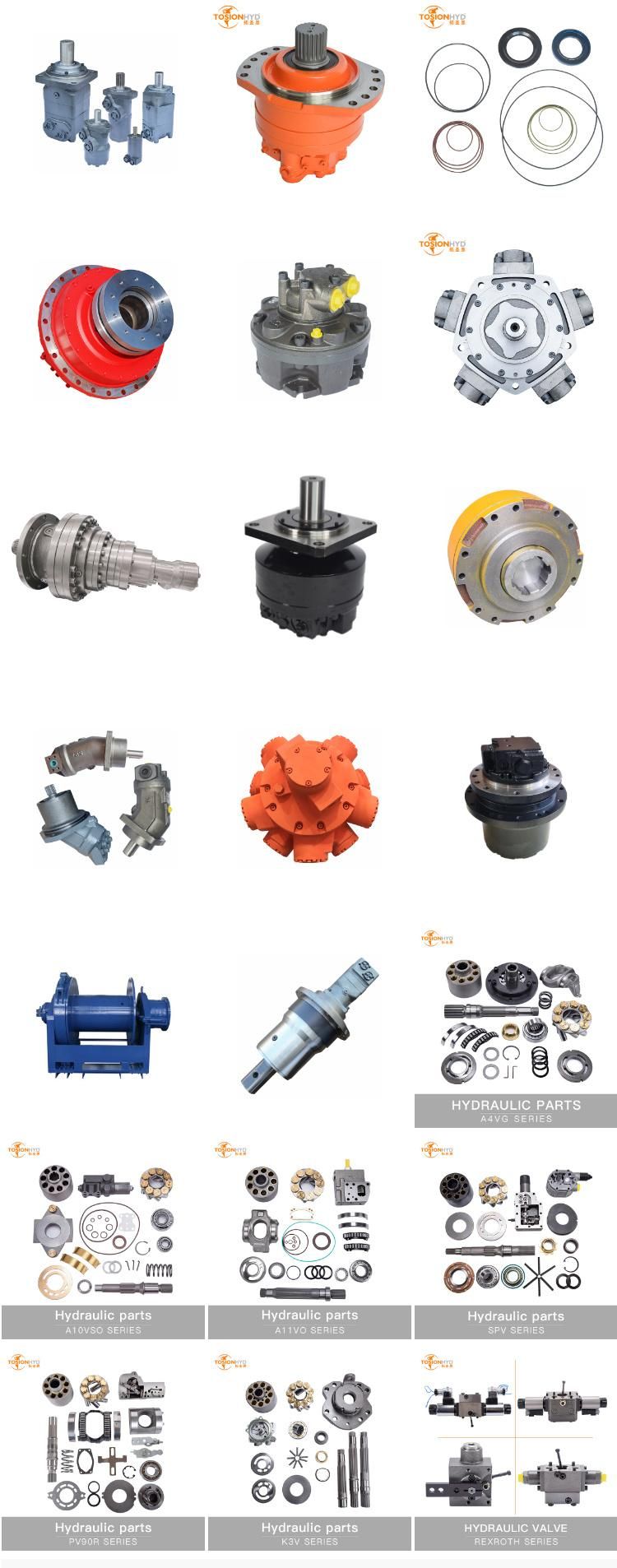 A6vm115 A6vm140 Hydraulic Pump Parts with Rexroth Spare Repair Kits