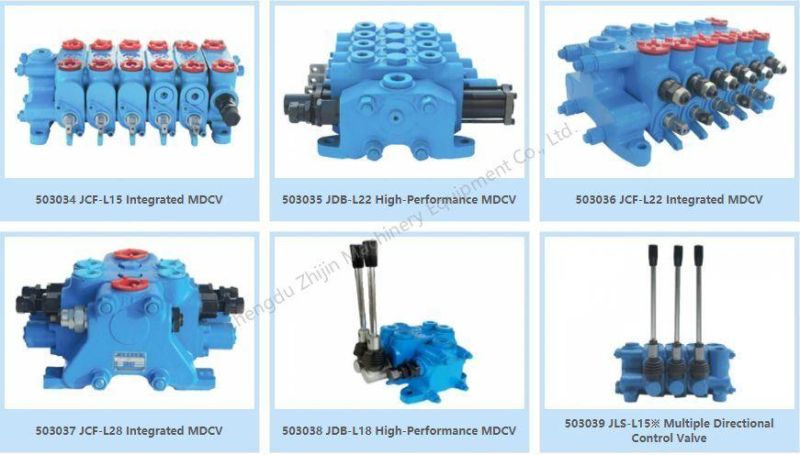 Hydraulic Gear Pump Hydraulic Multiple Directional Control Valve