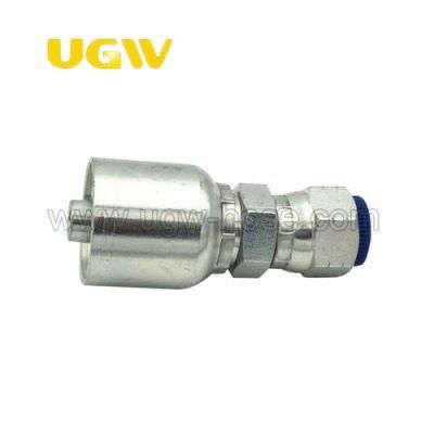 11343-8-8 NPT Hydraulic Hose Fitting Stainless Steel Pipe Connector One Piece Fitting