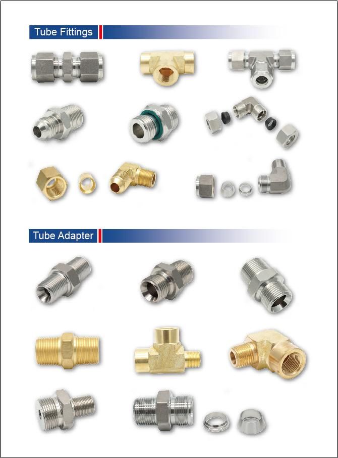 Bsp Hydraulic Adapter Straight Tube Fittings