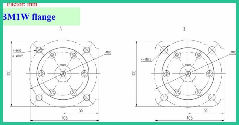 Parker (TE, TF, TG) Hydraulic Motor for Lawn Mower Parts 300 (CC)