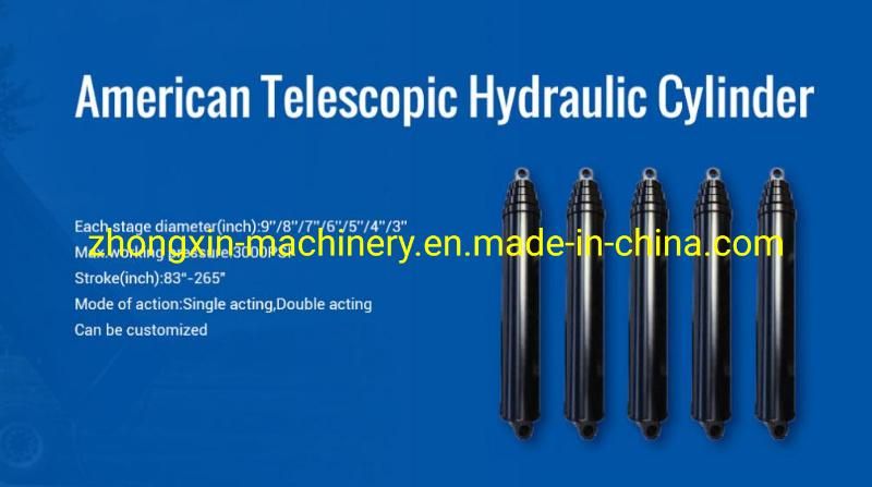 Factory Direct Parker Type Single Acting Hydraulic Telescopic Cylinder
