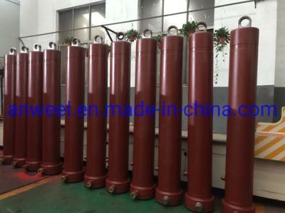 China Anweel Brand Front End Telescopic Hydraulic Cylinder for Truck/ Trailer