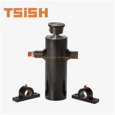 Single Acting Hydraulic Double Cylinder RAM for Trailer Truck