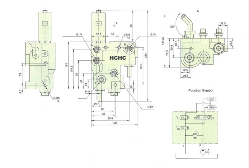 Hydraulic Solenoid Electric Valve Hcs6c-24V