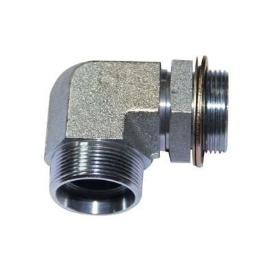 90 Degree Stainless Steel Hose Fitting One Piece Fitting Bsp Jic Metric Hose Pipe Adapter