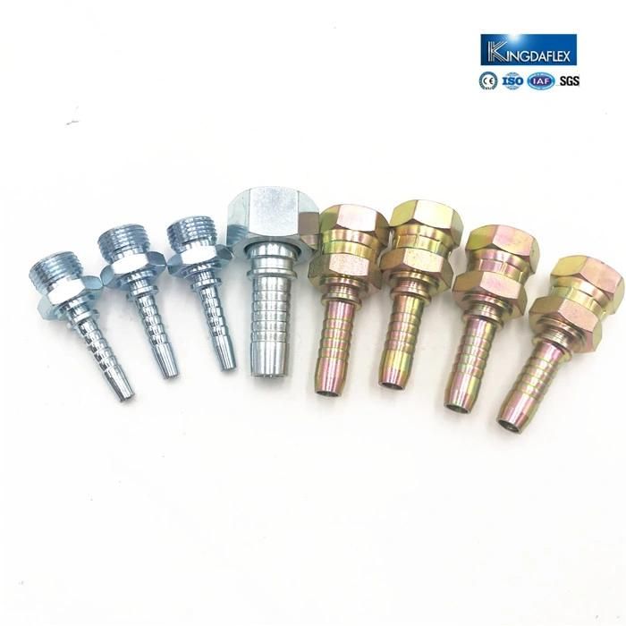 Oil Resistant Carbon Steel Metric Hydraulic Hose Pipe Fittings Connector