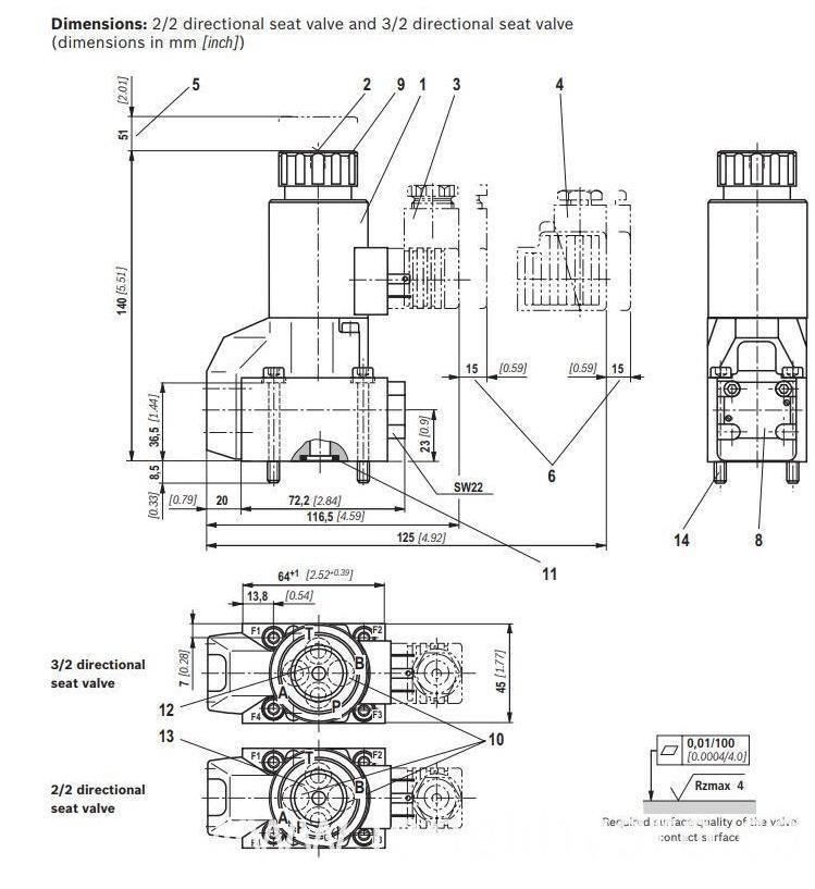 M-SEW6 Hydraulic Solenoid Ball Valves