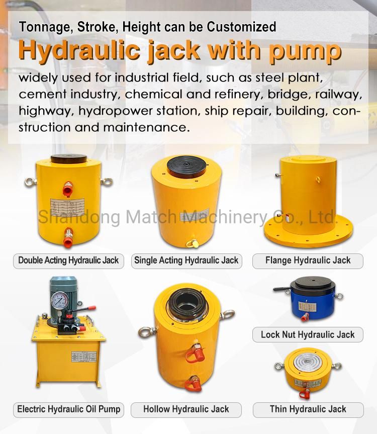 Hydraulic Hollow Cylinder Jack Hydraulic Hollow Plunger Large Jack Lifter