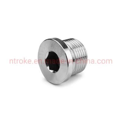 Stainless Steel High Pressure Forged BSPP/Unf Male Thread Plug Hollow Hex Plug