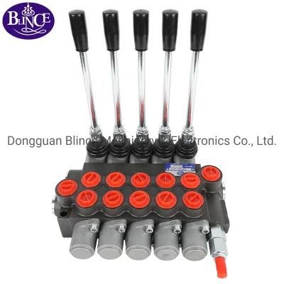 5p40 Hydraulic Valve 5 Section Valve 40L Flow Hydraulic Monoblock Valve