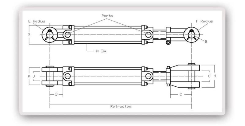 Mini Excavator Hydraulic Cylinder for Machine