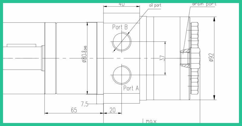 Hydraulic Motor for Lawn Mower Parts 300 (CC)