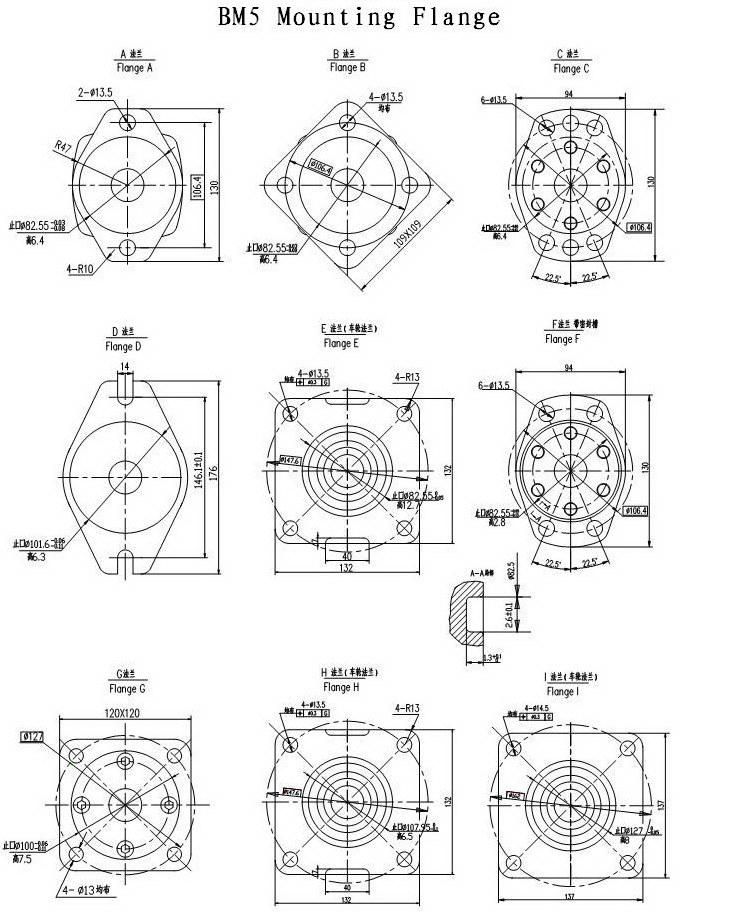 Hydraulic Motor EQ to Danfos of Oms315 Motor