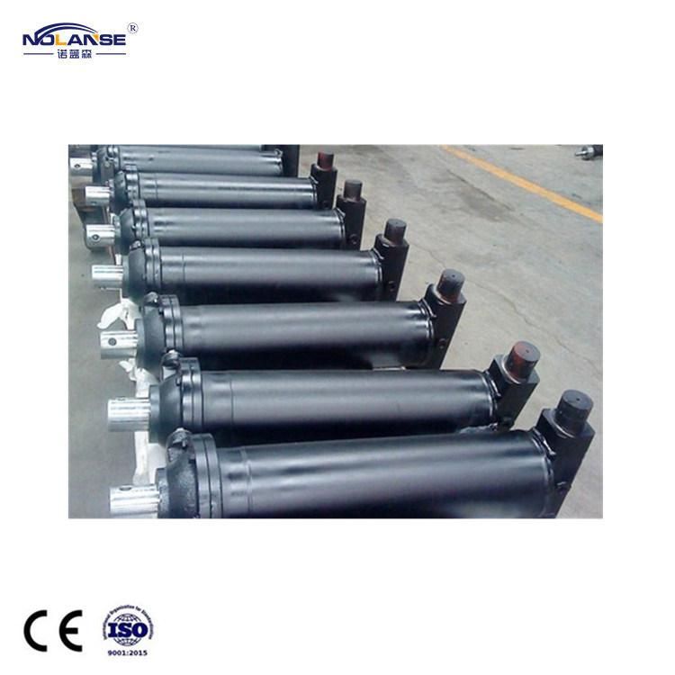 Custom High Quality Different Types Large Mechanical Piston Threaded Head and Welded Cap Heavy Duty Roundline Hydraulic Cylinder