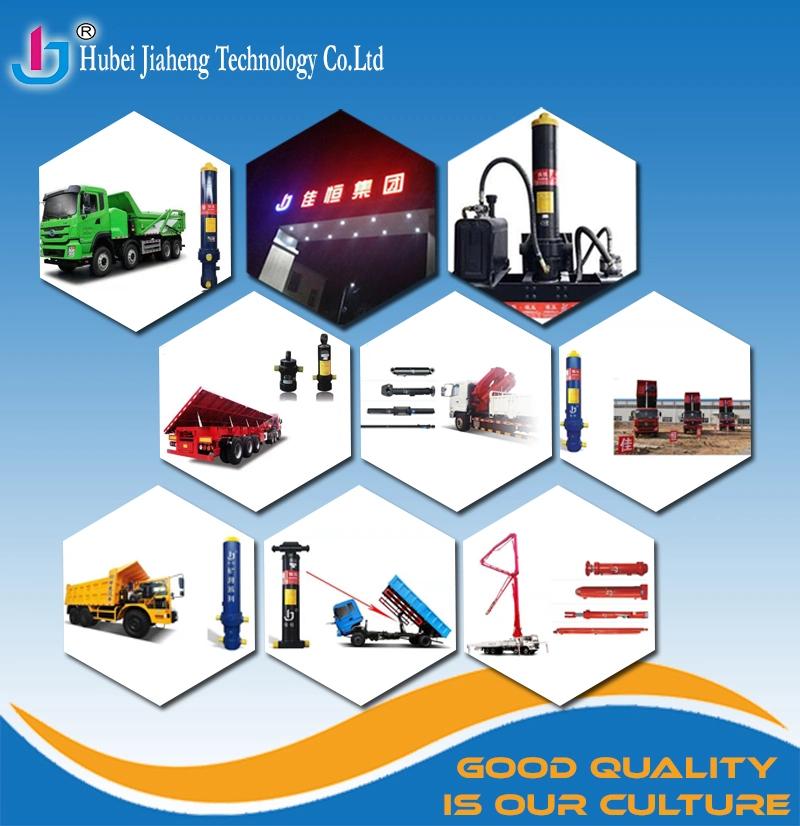 Jiaheng brand Custom Welded Cross Tube Double Acting Hydraulic Tipper Telescopic Cylinder