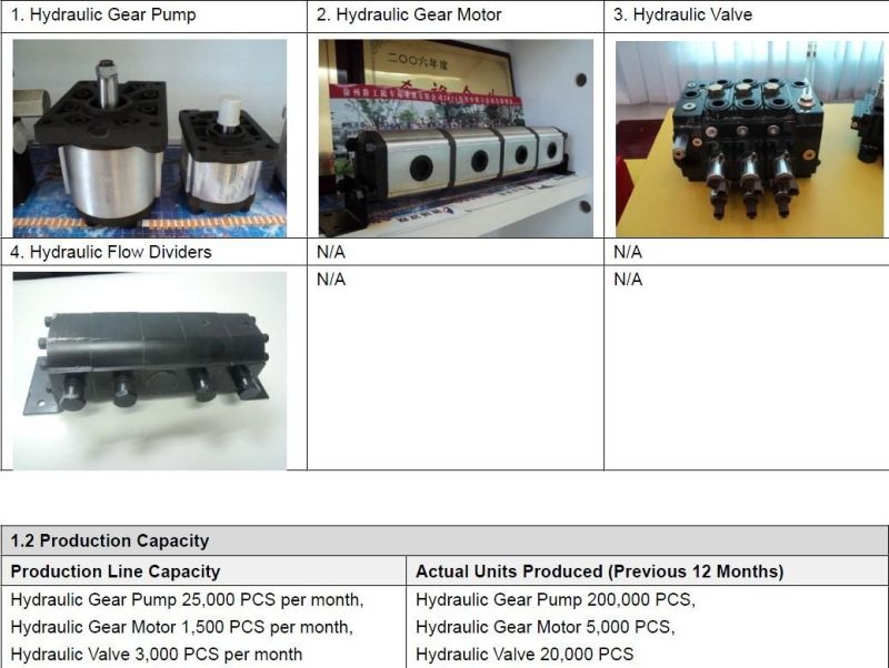 Hydraulic Gear Motor Rotary Flow Divider with Relief Valve