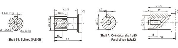 Hydraulic Motors 2000 Series Char Lynn Motor with Brake Valve 2-400 AC4+V2l17 A6 60