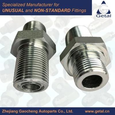 Steel Hydraulic Tube Fittings Orfs to M-Thread Long Fittings