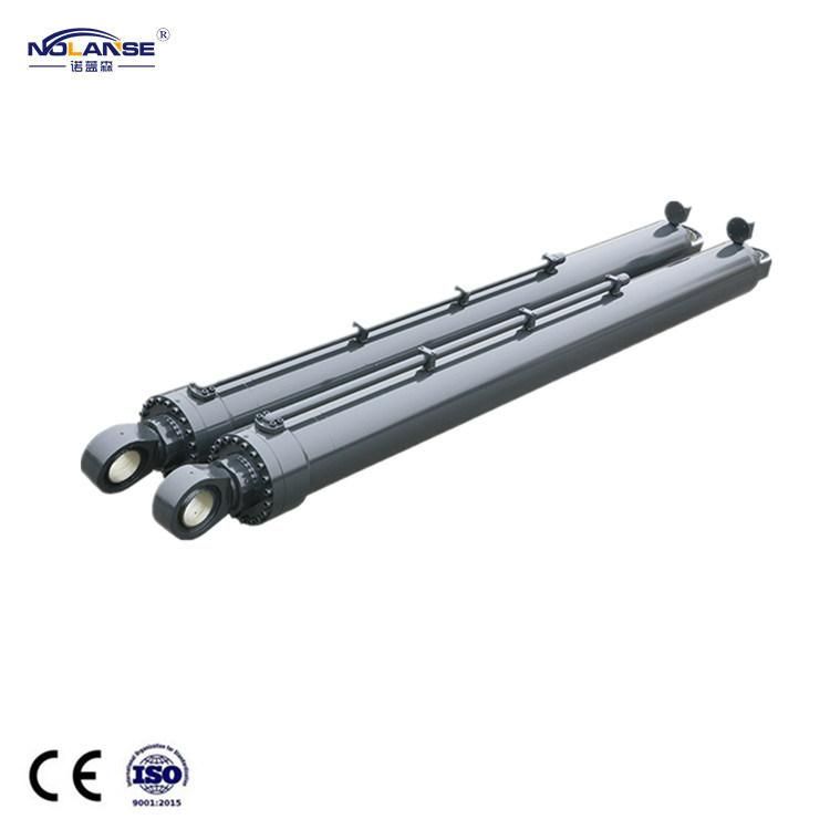 Customized Double Rod End Stainless Steel Telescopic Small Bore Long Stroke Hydraulic Cylinder