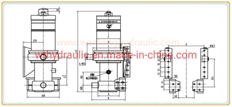 Telescopic Hydraulic Cylinder for Heavy Duty Dump Truck