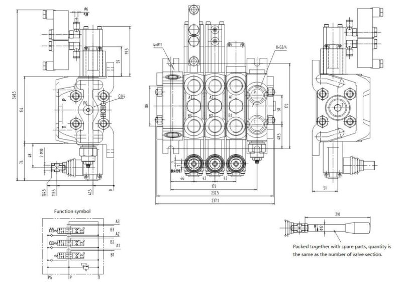Hot Sale Hydraulic Control Valve Sdqedl20