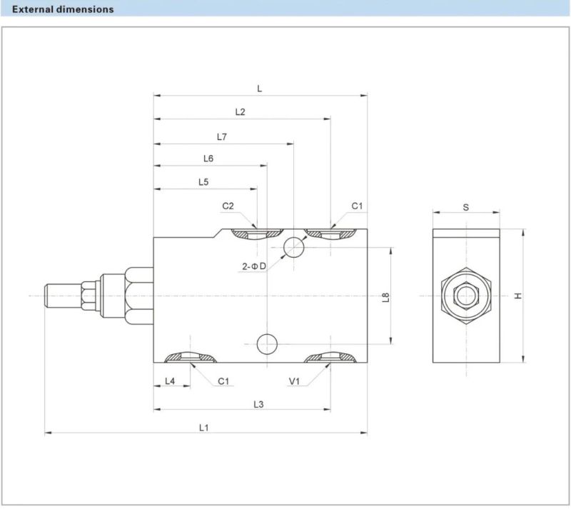 Mobile Hydraulic Valves Single Overcentre Valves Type a