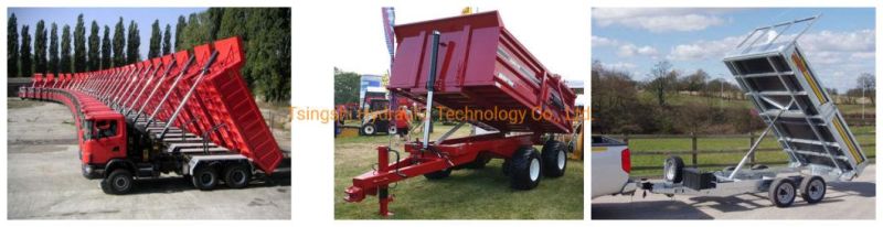 Double Ear Telescopic Hydraulic Cylinderfor Dump Truck and Tipper Trailer