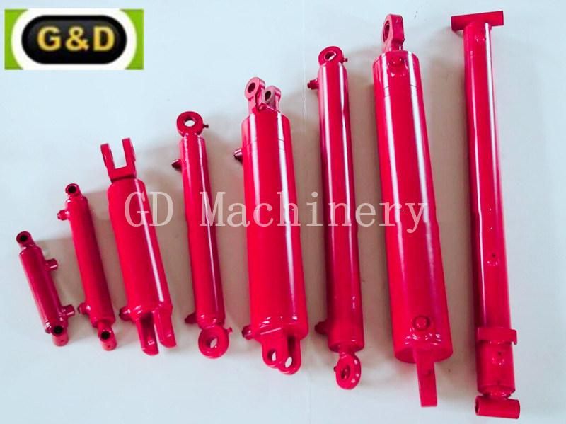 Construction Quality 3000 Psi 2" Bore X 18" Stroke X 1.25" Rod Diameter Welded Bushing Hydraulic Cylinder