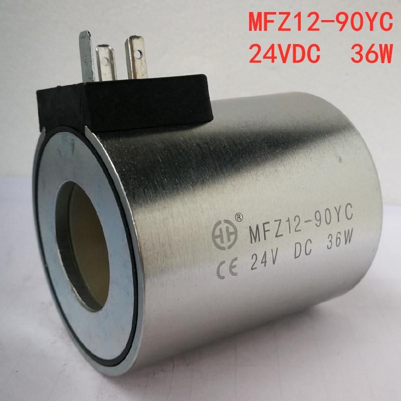 Hydraulic Solenoid Valve Coil Mfz12-90yc 24VDC 36W Iron 220 10 12 110 VAC Mfb