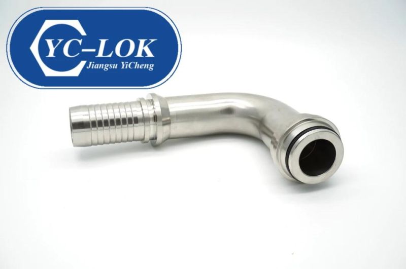 Stainless Steel Metric 90 Deg Elbow O-Ring Swaged Hose Fittings