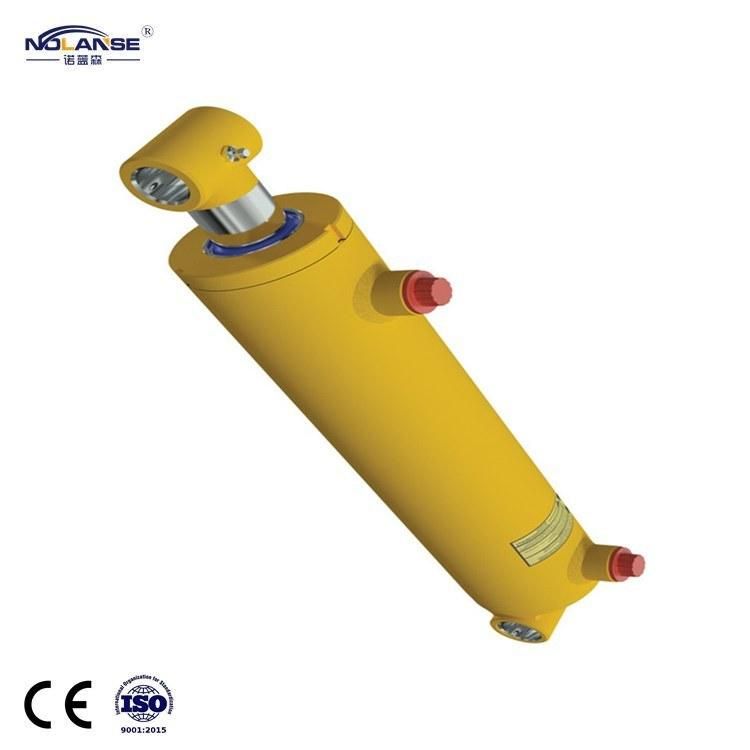 Small Size Double Rod End Small Bore Long Stroke Telescopic 300 Kg Scissor Lift Hydraulic Cylinder with Nolanse