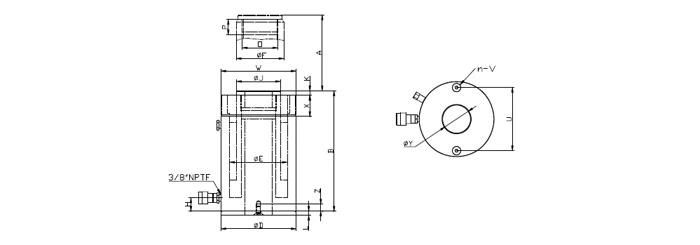 Chinese Factory Single Acting Low Height Hydraulic Cylinder