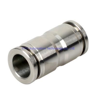 Brass Nickel Plated Male Straight Pushin Connector/ Pneumatic Fitting