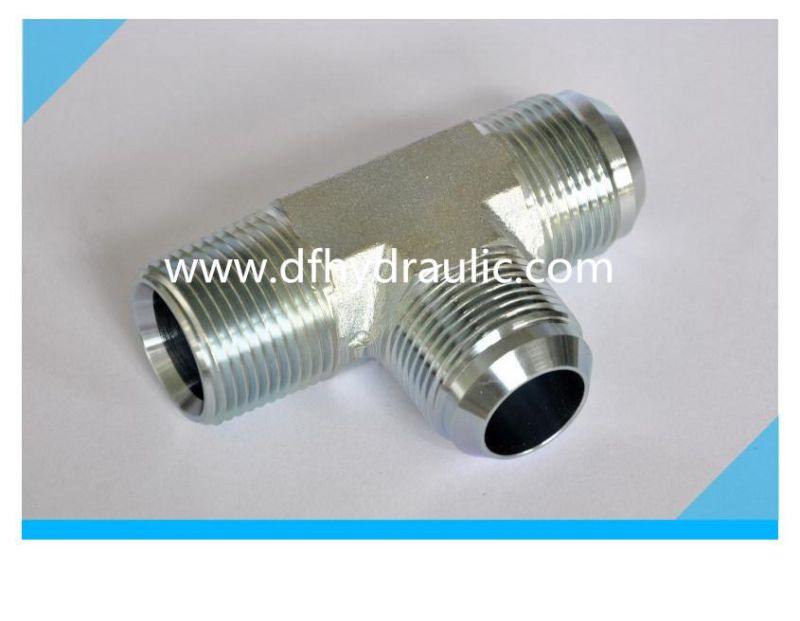 Steel Tee Ype Jic/NPT Male Thread Adapter