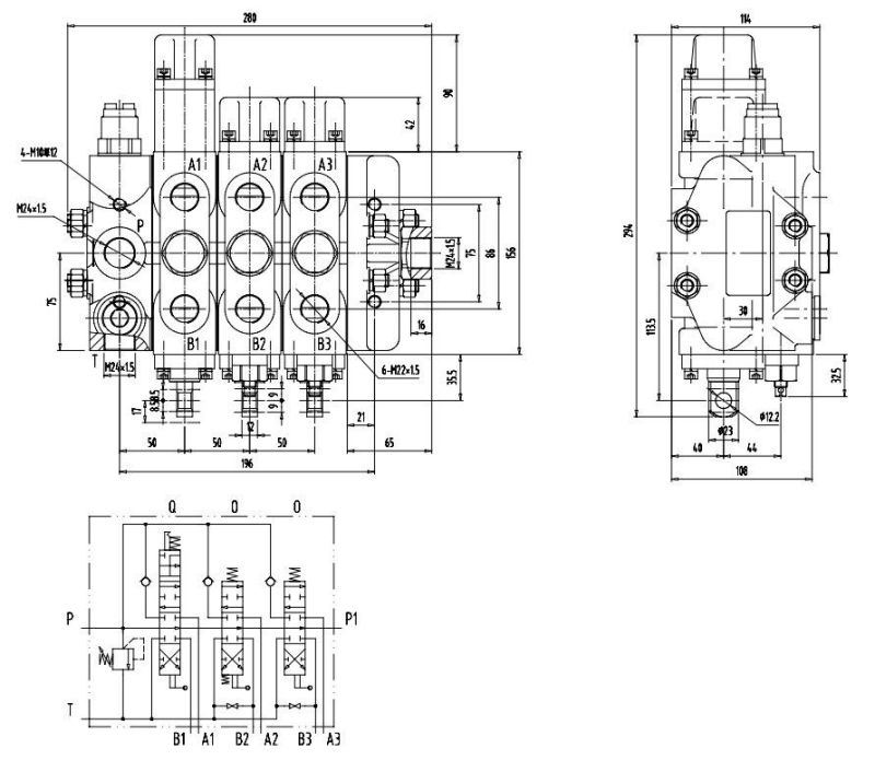 Hydraulic Directional Flow Control Valve Dls7-F20L