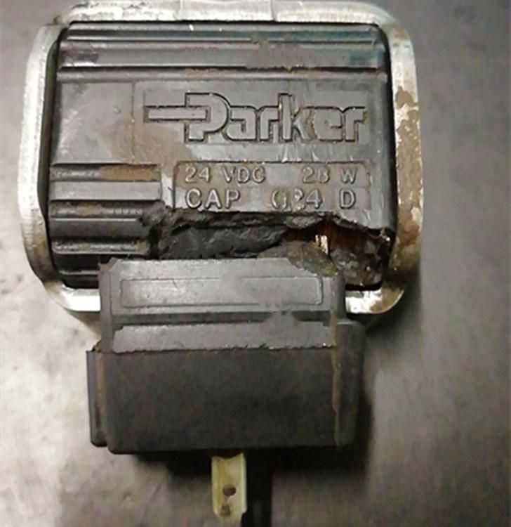 Parker Electric Coil 24VDC 28W Cap 024D Pat. 5002253 CAS 230d M 012D L