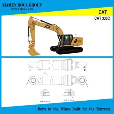 Made in China Stick Bucket RAM Hydraulic Cylinder for Excavator Cat 330c 1915548
