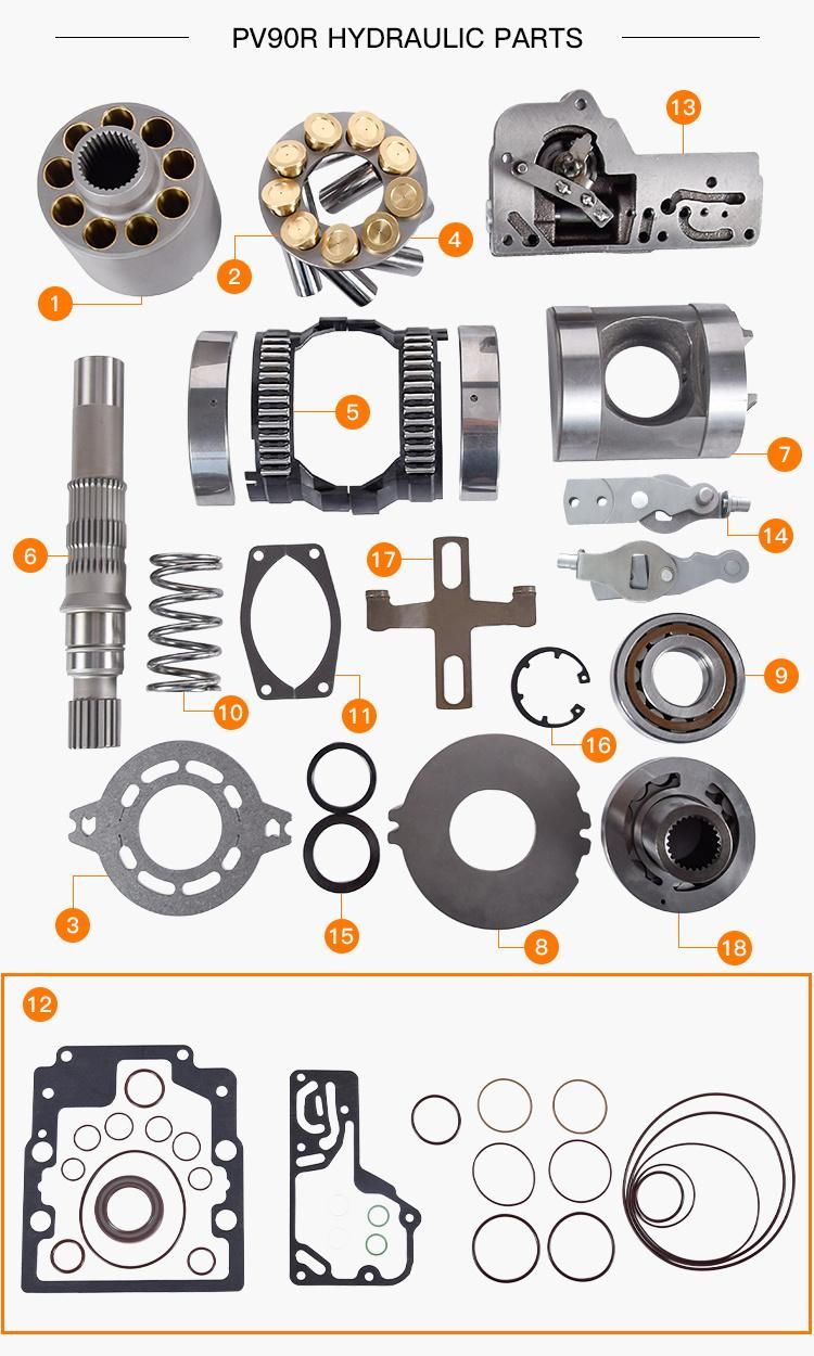 PV90r PV90m Hydraulic Plunger Pump Parts - Piston Shoe with Sauer Danfoss