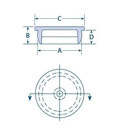 Silicone Hose End Blanking Thread Protector Hose End Cap