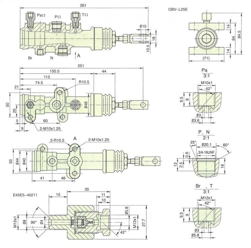 Good Quality Manual Valve Mini Valve Obvf-L25e