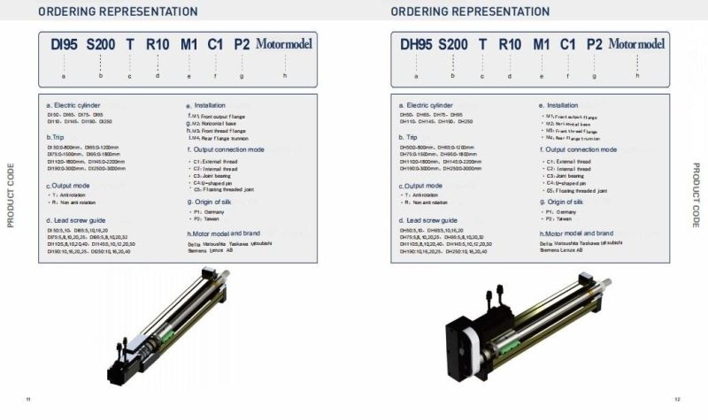 Di/Dh Series High Precision Servo Electric Cylinder