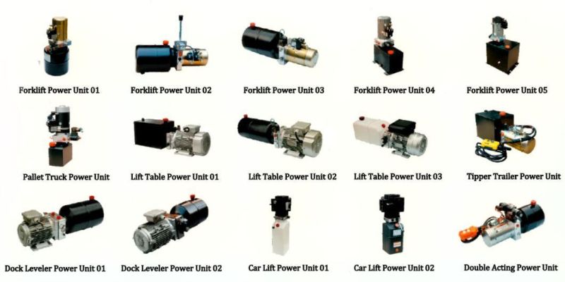 Double Acting Small Hydraulic Power Unit Pack For Dump Truck Lifting Platform Forklift