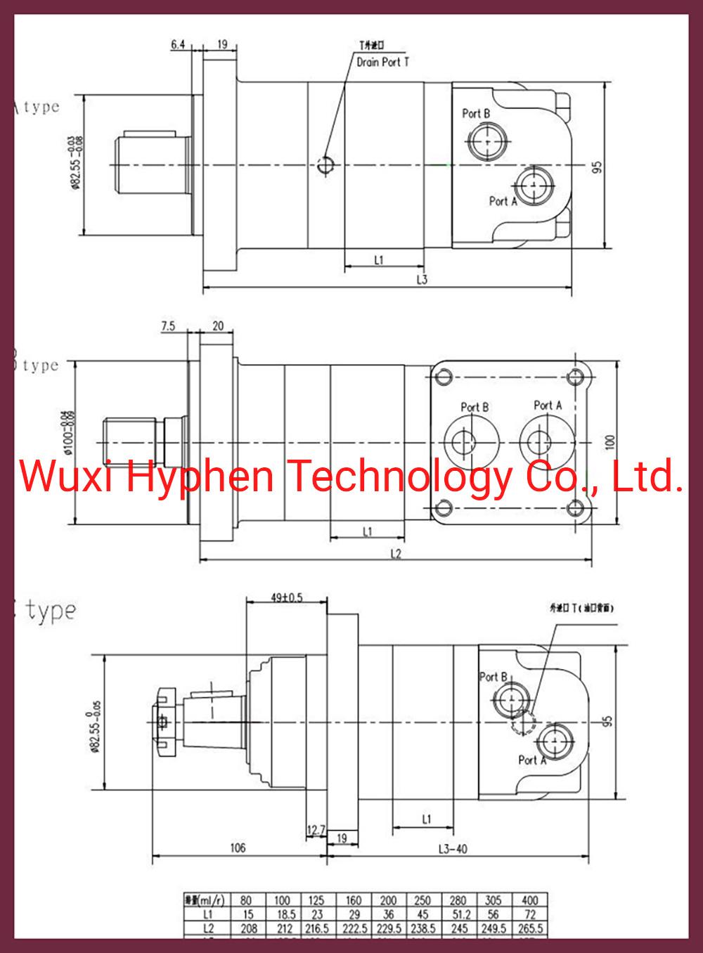 Hydraulic Motor Gerotor Motor Paker (TE. TF. TG) White (RE) Eaton Char-Lynn (H. S. T series) OEM Replacement (OMM/OMP/OMR/OMS/OMT/2K/6K)