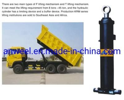 Dumper Truck Muti Stages Front End Telescopic Hydraulic Cylinder